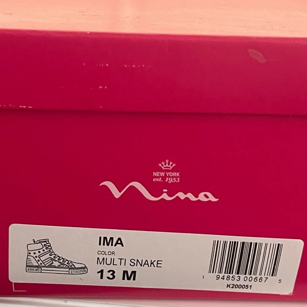 Nina Girls IMA High-Top Sneakers – Multi Snake – Size 13M - Picture 6 of 6
